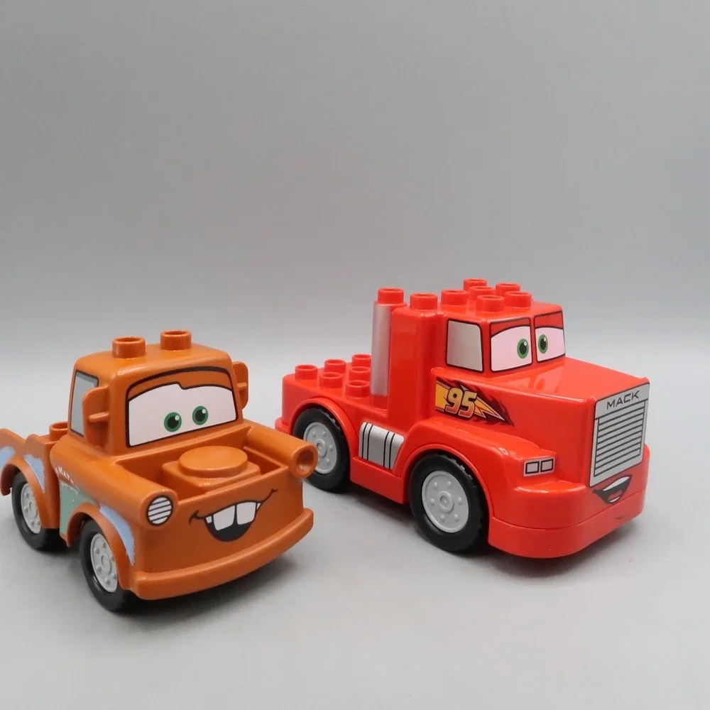 Lego Duplo Disney Pixar Cars Mack Semi Truck & Tow Mater Tow Truck Figures